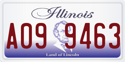 IL license plate A099463
