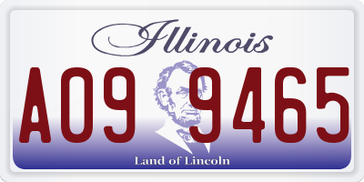 IL license plate A099465