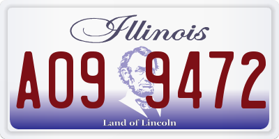 IL license plate A099472