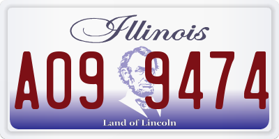 IL license plate A099474