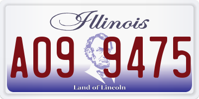 IL license plate A099475