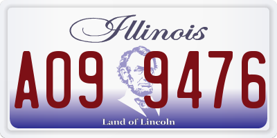 IL license plate A099476