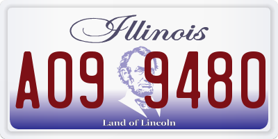 IL license plate A099480