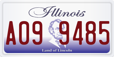 IL license plate A099485