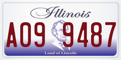 IL license plate A099487