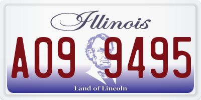 IL license plate A099495