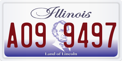 IL license plate A099497