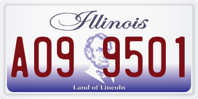 IL license plate A099501
