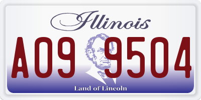 IL license plate A099504
