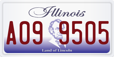 IL license plate A099505