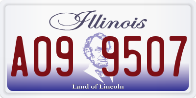 IL license plate A099507