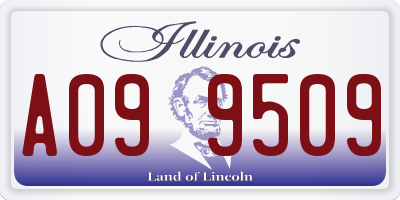 IL license plate A099509