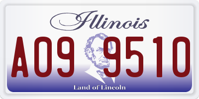 IL license plate A099510