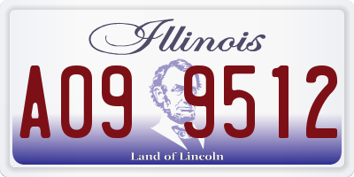 IL license plate A099512