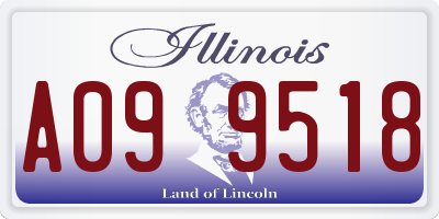 IL license plate A099518