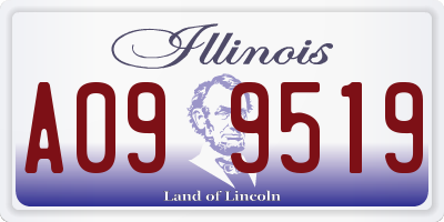 IL license plate A099519