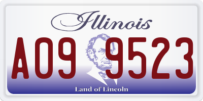 IL license plate A099523