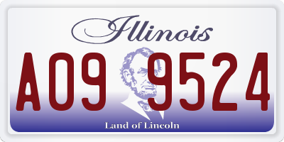 IL license plate A099524