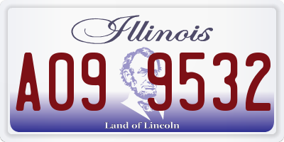 IL license plate A099532