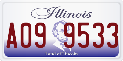 IL license plate A099533