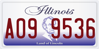 IL license plate A099536
