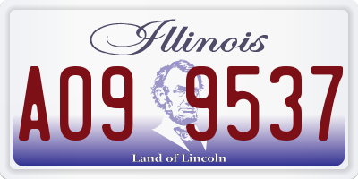 IL license plate A099537