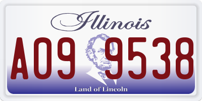 IL license plate A099538