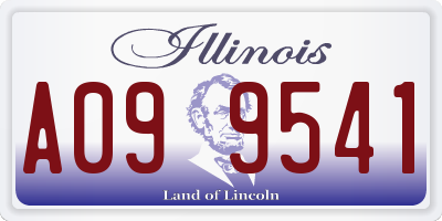 IL license plate A099541