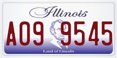 IL license plate A099545