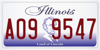 IL license plate A099547
