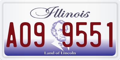 IL license plate A099551