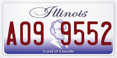 IL license plate A099552