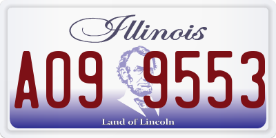IL license plate A099553