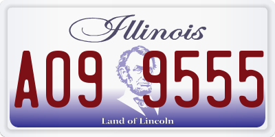 IL license plate A099555