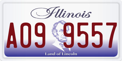 IL license plate A099557