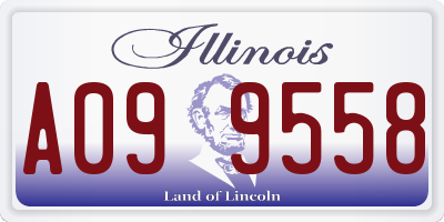 IL license plate A099558