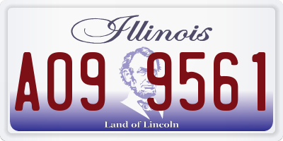 IL license plate A099561