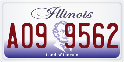 IL license plate A099562