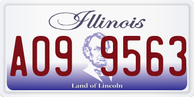 IL license plate A099563