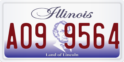 IL license plate A099564