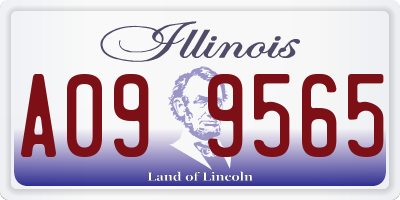 IL license plate A099565