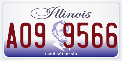 IL license plate A099566