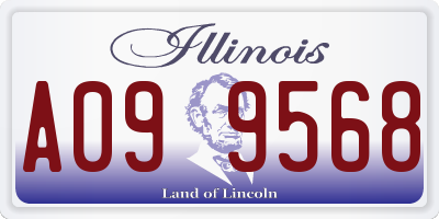 IL license plate A099568