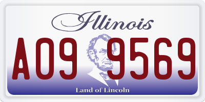 IL license plate A099569