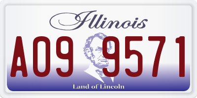 IL license plate A099571