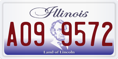 IL license plate A099572