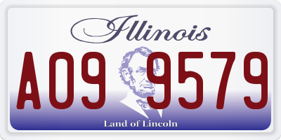 IL license plate A099579