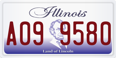 IL license plate A099580