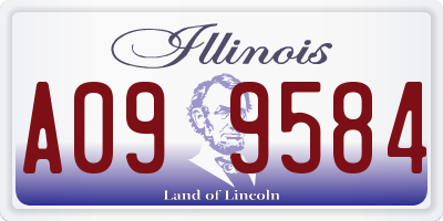 IL license plate A099584