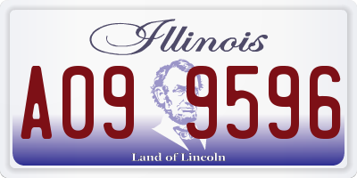 IL license plate A099596